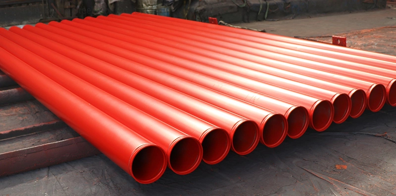 ASTM A795 Red Painted Fire Fighting Steel Pipes UL FM Certificate