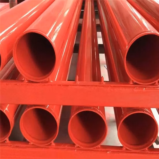 Tubería de boca de incendios ASTM A795 Rociador de extinción de incendios Tubería de acero Pintura roja Precio ranurado de fábrica