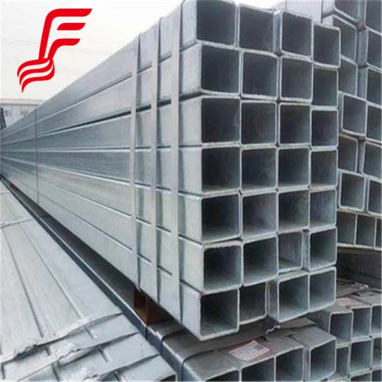 Galvanizado/Laminado en caliente/Negro/Recubierto de zinc/Q195/Q235/Q355 Shs/Rectangular/Rhs/Soldadura de carbono Tubo de acero de sección hueca cuadrada suave/Tubo/Tubería para la construcción